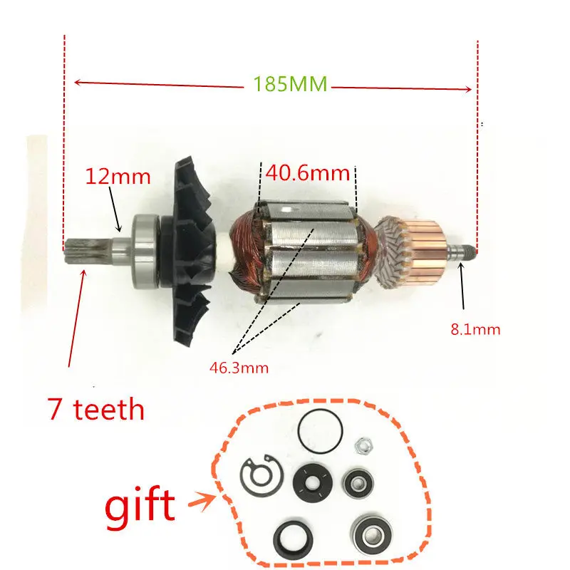Якорь электродвигателя ротора 220-240 в, замена для BOSCH GBH5-40D GSH5E GSH5CE