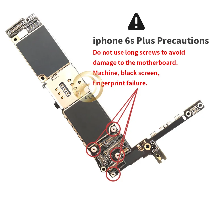 16 Гб/64 Гб/128 ГБ оригинальная разблокированная материнская плата для iphone 6s Plus с сенсорным ID, материнская плата для iphone 6s Plus