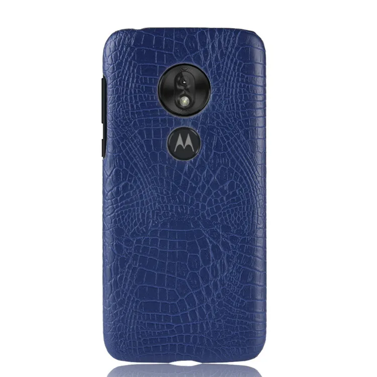 blue Кожаный крокодиловый узор Новое поступление для Motorola Moto G7 G 7 Plus Play power чехол Ретро Роскошный крокодиловый Чехол чехол для телефона - Цвет: blue