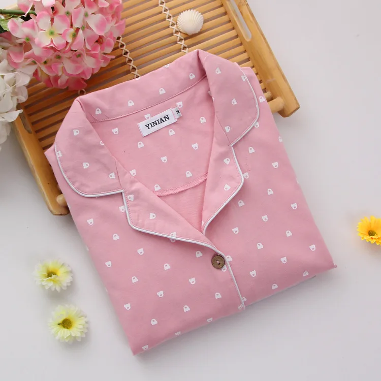 100% хлопок женская зимняя Пижама осенние женские спортивные костюмы с длинным