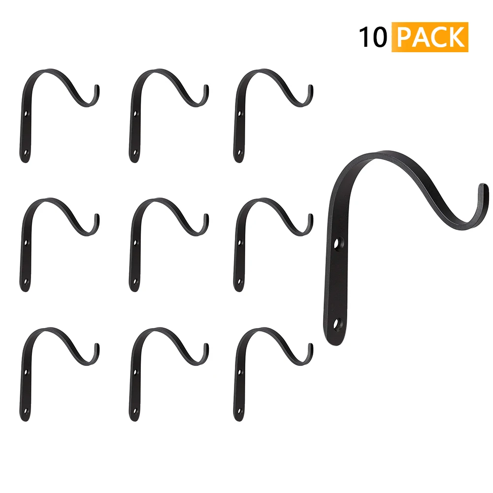 10pcs/set Wall Hook Outdoor Iron Durable Indoor Decorative Cloth Hanger Multifunction Easy Installation Home Hanging Lantern | Дом и сад
