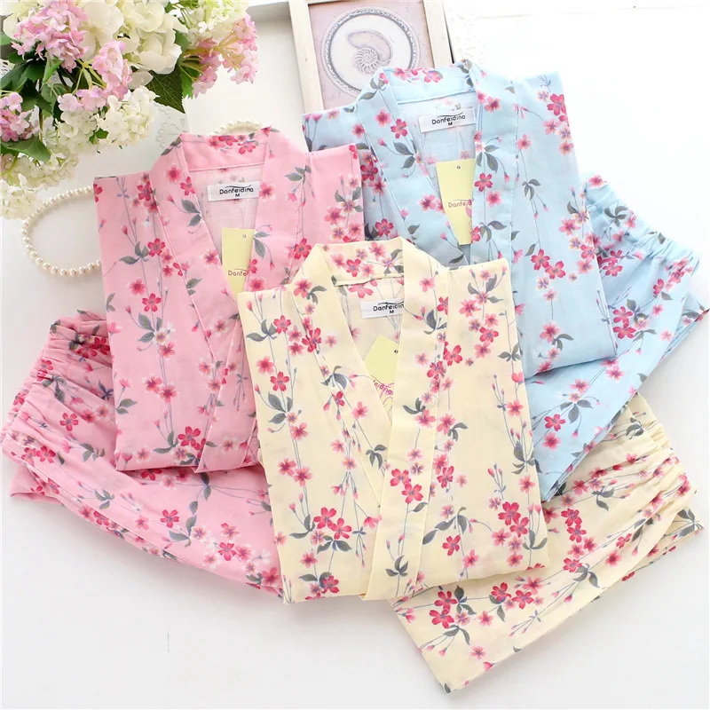 Модные хлопковые мужские японские пижамные комплекты Yukata простое кимоно для