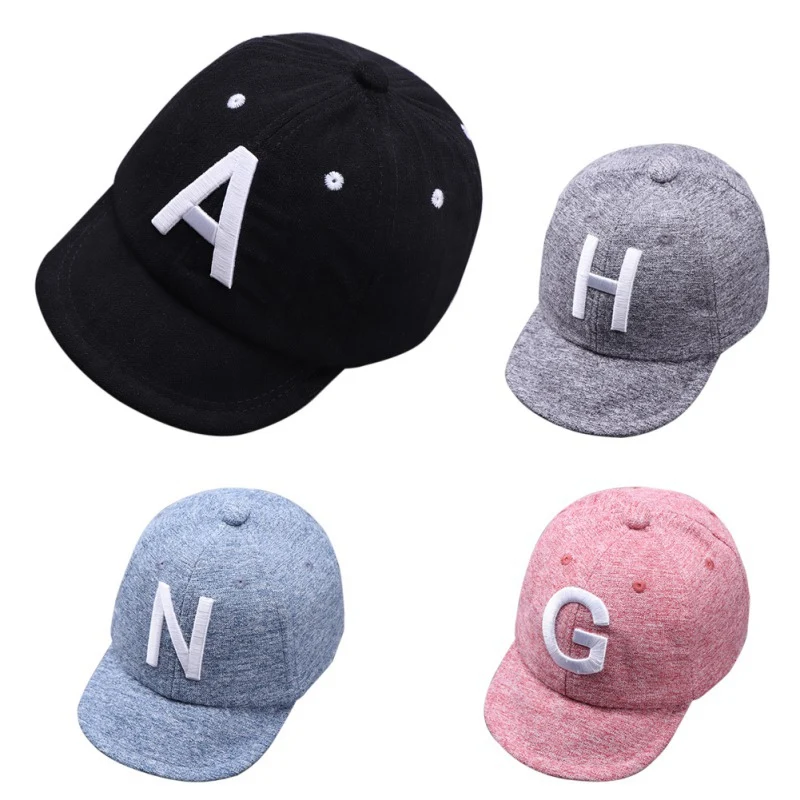 Spring Kids Baby Hats Accessories Adjustable Ball Hat Boys Girls Baseball Cap Breathable Letter Embroidery Visors Caps | Детская одежда