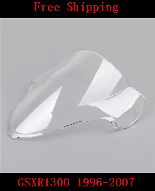 Для SUZUKI GSXR1300 HAYABUSA 1996-2007 GSXR-1300R GSX-1300R мотоцикл с двойным пузырьком лобовое стекло