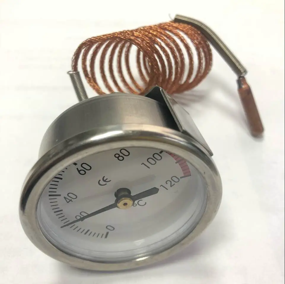 Термометр с циферблатом тестер температуры капиллярный Манометр 1 м датчиком