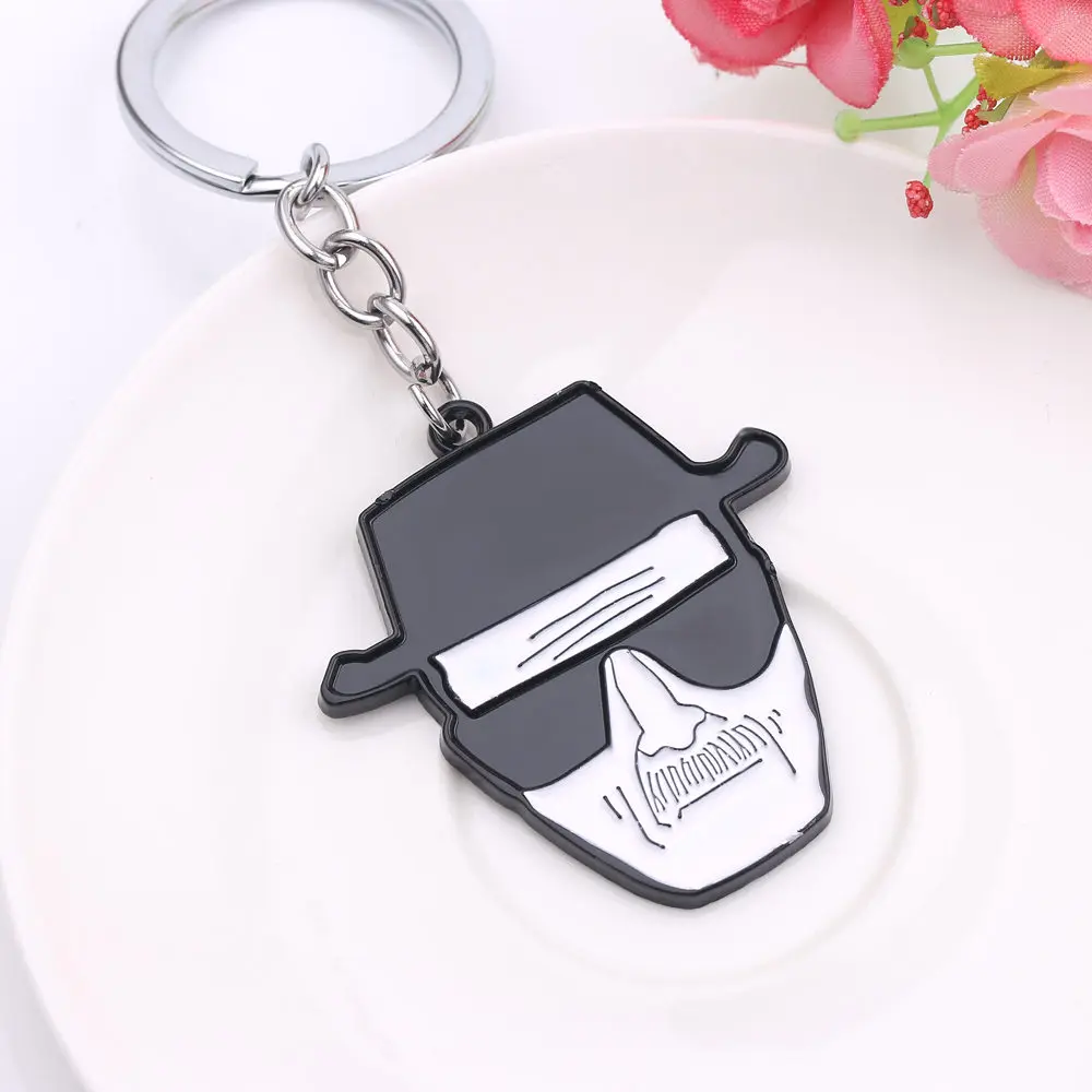Breaking Bad Key Holder Walter White брелок ТВ кулон Ювелирное Украшение для мужчин Панк Мода дядюшка шляпа лицо брелок аксессуары