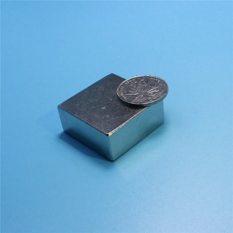 1 шт. Блок 40x40x20 мм N45 N52 сверхмощный сильный редкоземельный блок NdFeB магнит