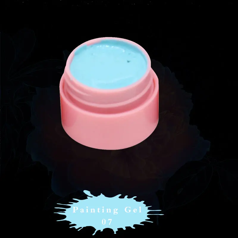 Painting Gel 07 Роскошный палец 1 шт. краска гель для ногтей УФ-цветной нарисованной линии 2.5D резные моделирование скульптура ногти "сделай сам" краска красота женщина макияж - Цвет: Painting Gel 07