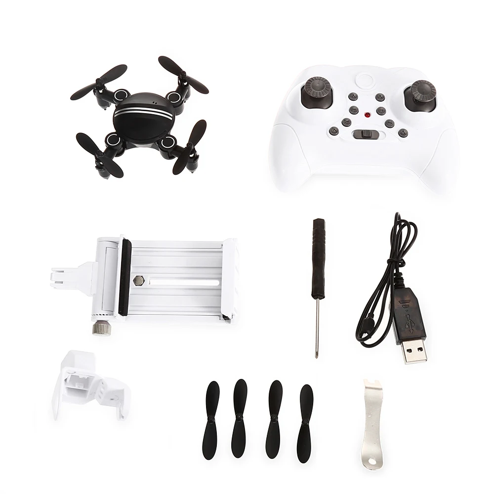 Z201ys Мини Складная Радиоуправляемый Дрон RTF Wi-Fi FPV-системы 0.3mp Камера 2.4 г 4ch 6-оси