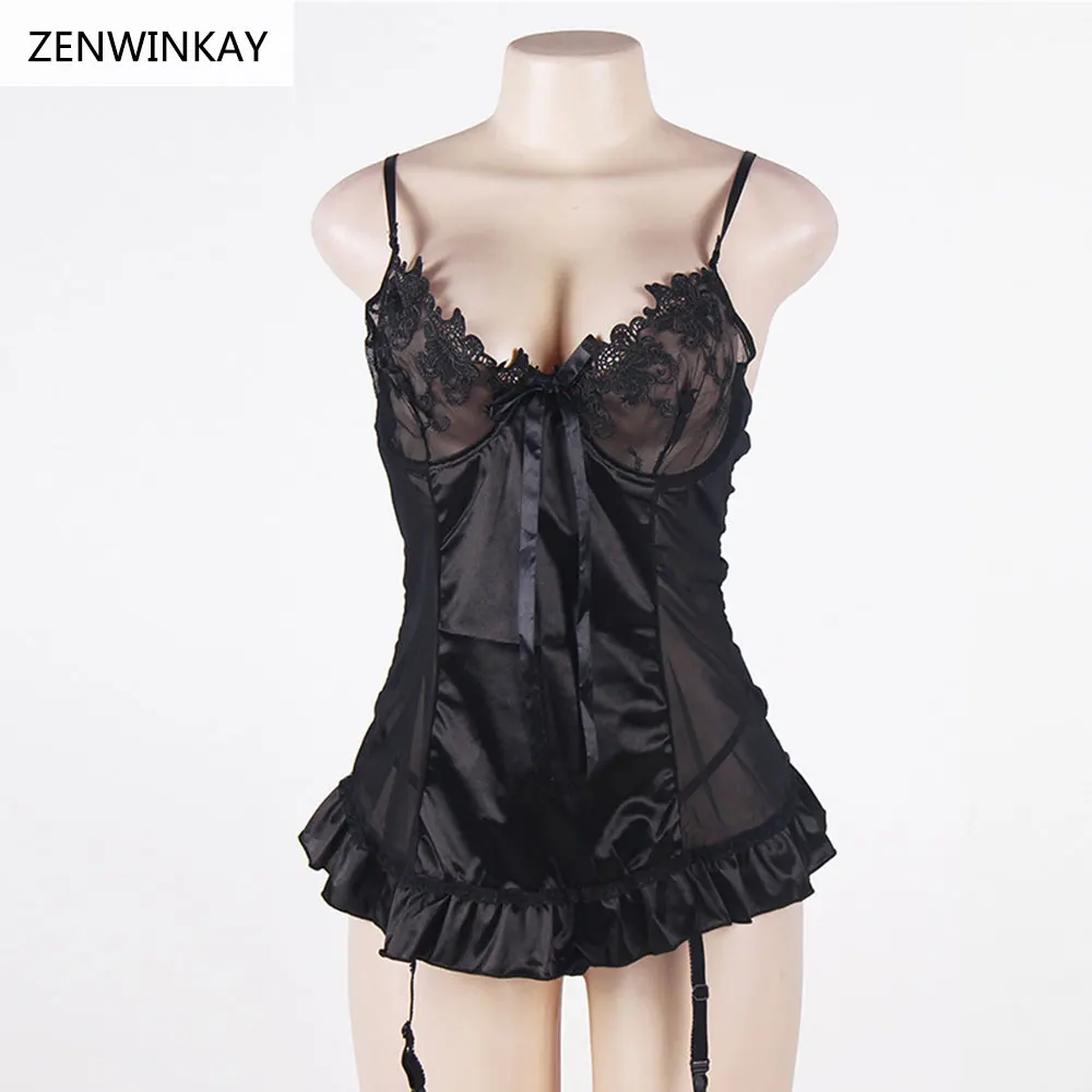 Сексуальная одежда размера плюс женская сексуальная ночная рубашка белое платье