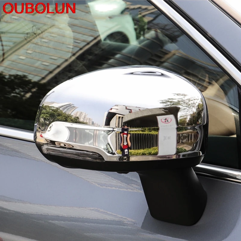 OUBOLUN ABS хромированная крышка для бокового зеркала заднего вида автомобиля