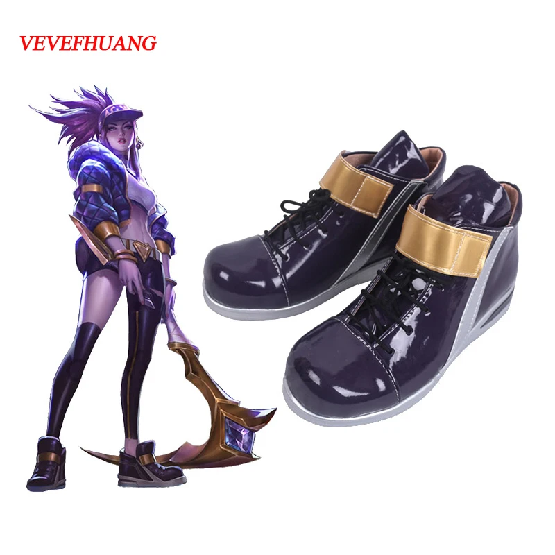VEVEFHUANG кДа Akali Косплэй обувь костюм LOL AKALI Sexy Nurse V женская игры Лига Легенд K/DA