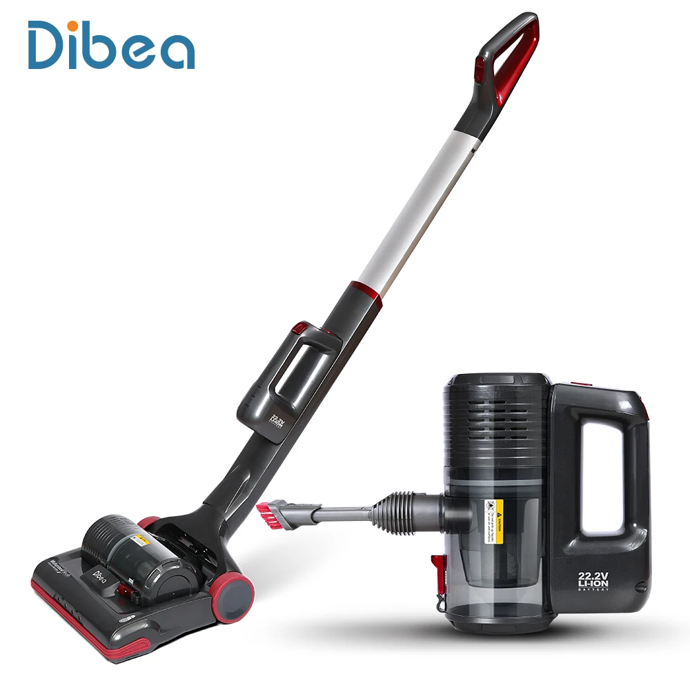 Dibea C01 аккумуляторная вертикальный пылесос Мощный 2 в 1 палочка и ручной вакуумный