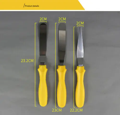 Костюм из трех предметов Нержавеющая сталь масла нож для кремового торта