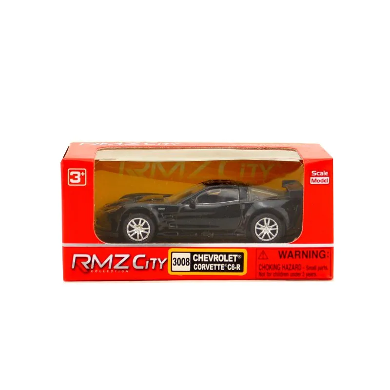 Corvette C6-R Black RMZ City/1: 64 Масштаб/литая под давлением игрушечная модель/Hummer Chevrolet Camaro/SUV Супер автомобиль/образовательная Коллекция/оттягивание/подарок для детей - Цвет: Corvette C6-R Black