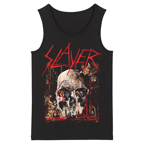 Bloodhoof Slayer Death Metal Heavy Metal HardMetal Deathcore мужская майка Азиатский размер - Цвет: 1