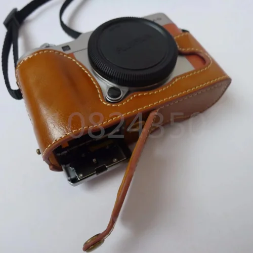 Кожаный чехол для камеры жесткий защитный на половину тела Ручной Чехол Fujifilm FUJI