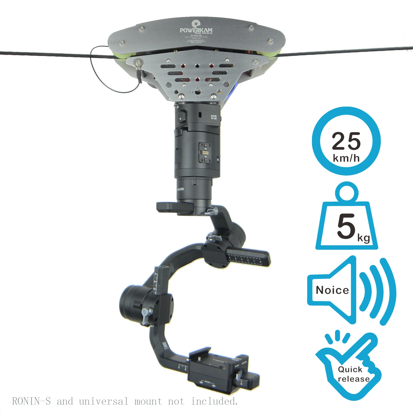 T3P радиоуправляемая съемка кабельная тележка для DJI фантомный Дрон с