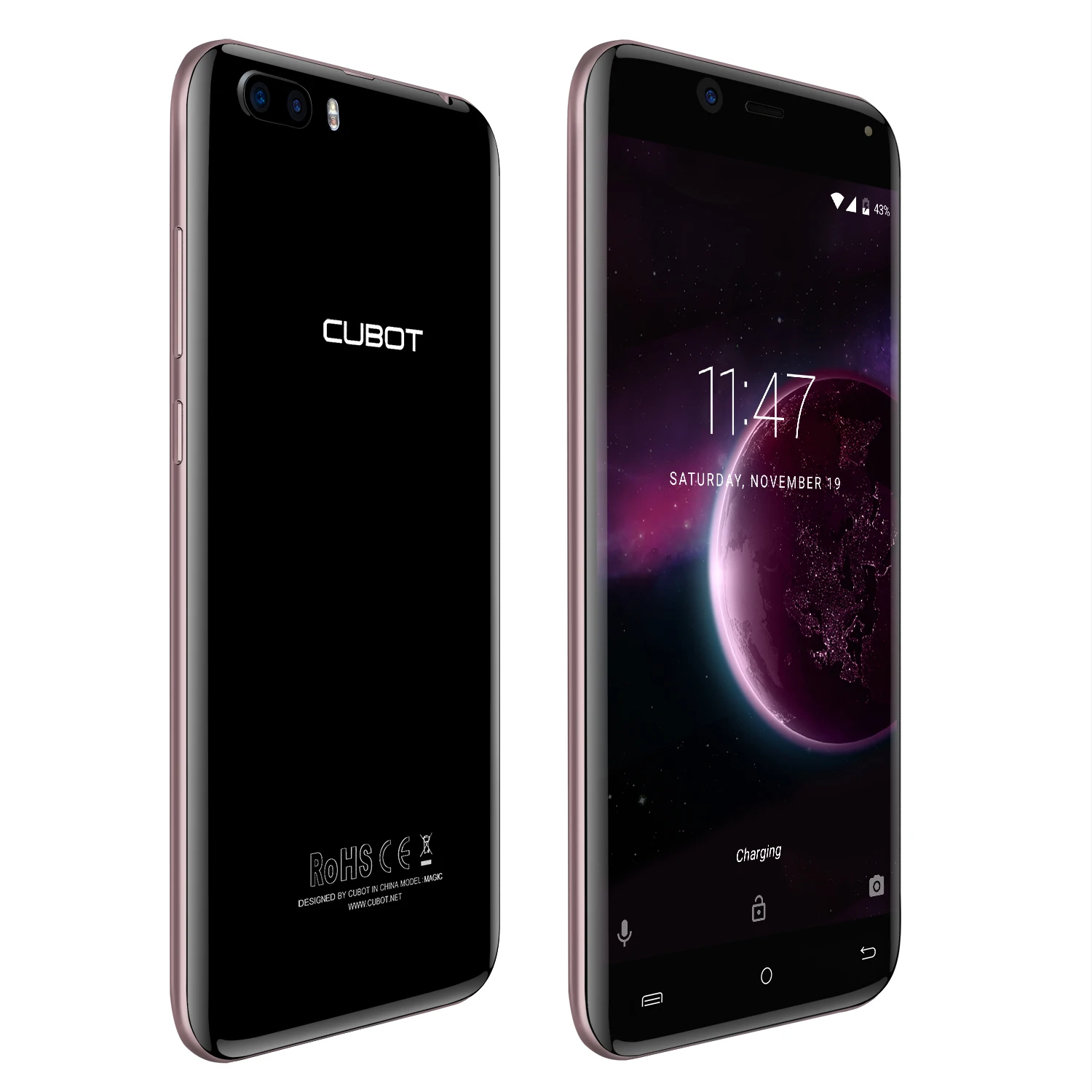 Cubot Magic смартфон с 5 дюймовым дисплеем четырёхъядерным процессором MT6737 ОЗУ 3 ГБ ПЗУ