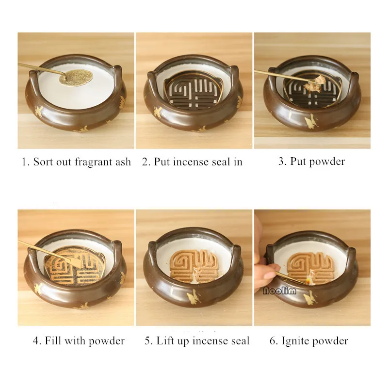 Медная горелка курильница инструмент печать для благовоний штамп ремесла