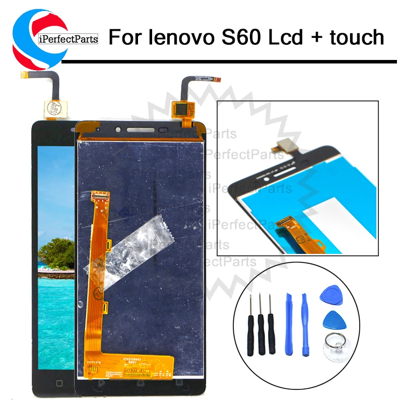 Новый Для 5 0 &quotLenovo S60 ЖК экран сенсорная панель в сборе запасные части совместимы