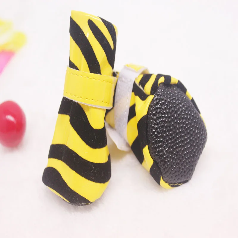 4 шт./компл. Маленький Средний Размеры собака прогулочная обувь нескользящие