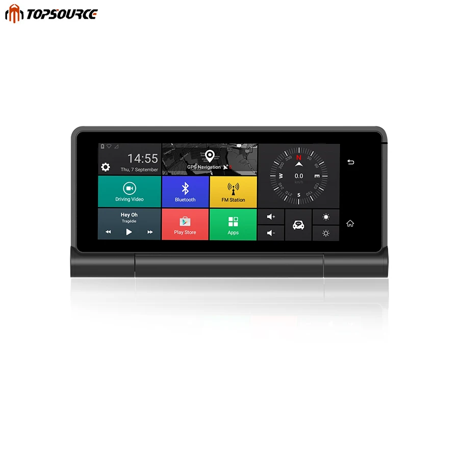 Автомобильный gps навигатор TOPSOURCE TS22 4G Android 5 1 Bluetooth ROM 16 ГБ ОЗУ Гб Full HD 1080P