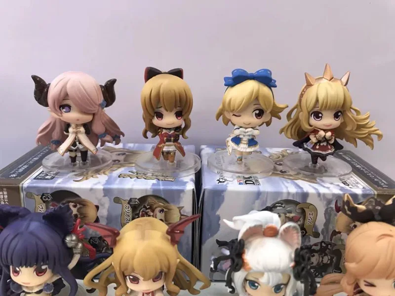 Granblue Fantasy 8 шт./компл. Мини фигурки кристаллическая Лилия Ло Мэри Лирия ПВХ Фигурки
