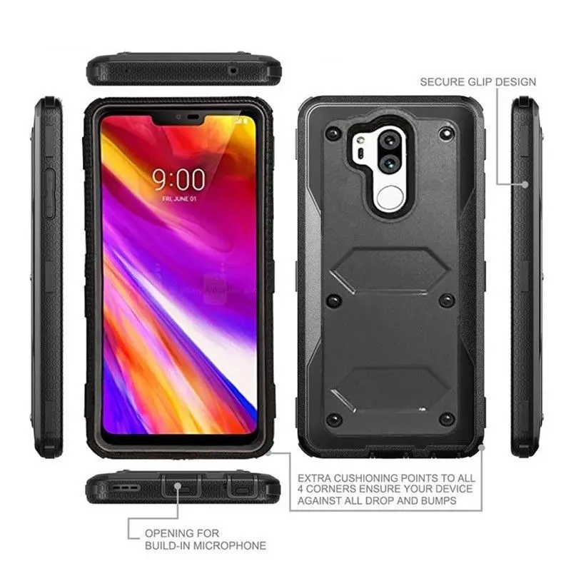 YUMQUA чехол для LG G7 ThinQ Shock Adsording гибридный прочный ударопрочный защитный G710|Бамперы|