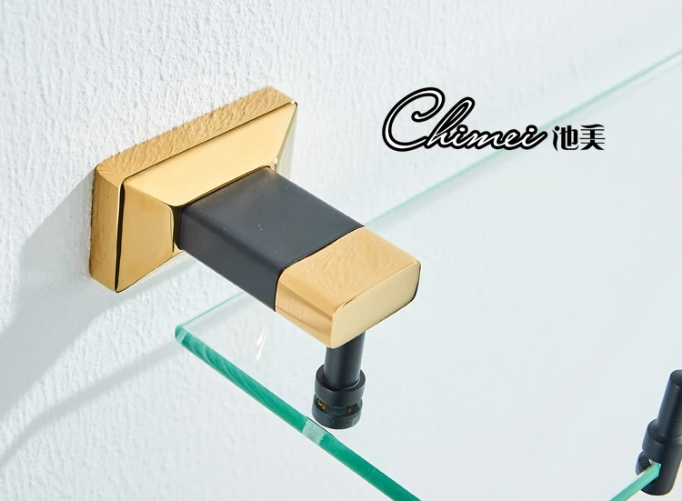 Новый золотой Европейский стиль стойка аксессуары для ванной комнаты двойной