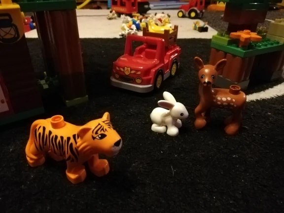 3 комплекта Конструкторы duplo наборы джунглей животных блоки Большой размер DIY enleten кирпичи совместимые Фигурки Игрушки для маленьких детей