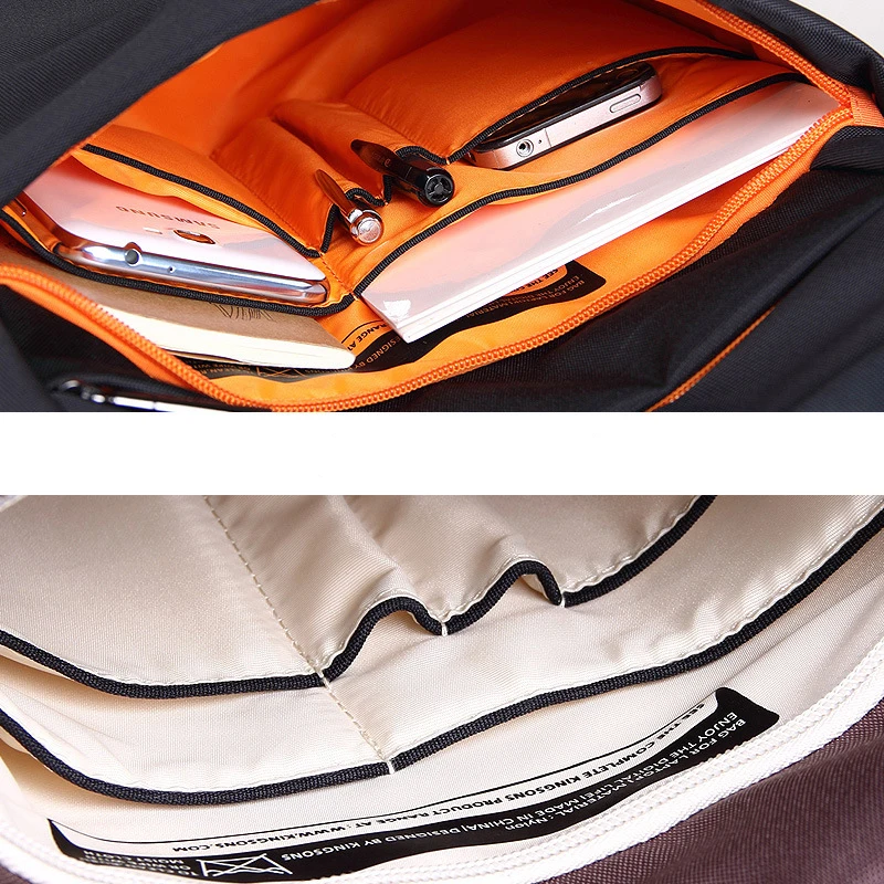 Kingsons Для мужчин ноутбука Рюкзаки для подростков Модные мужские Mochila отдыха и