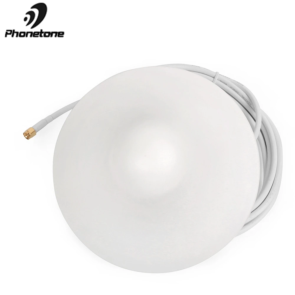 Внутренняя Omni потолочная антенна GSM/3G/LTE 850 ~ 2500 МГц 5dBi с разъемом SMA для усилителя