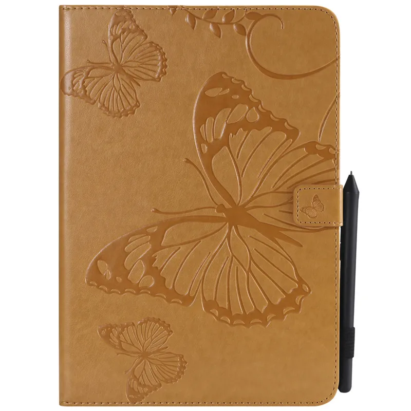 Yellow Wekays для samsung Tab A 9,7 T550 мультфильм бабочка кожаный чехол Funda для samsung Galaxy Tab A 9," T550 T555 чехол для планшета - Цвет: Yellow