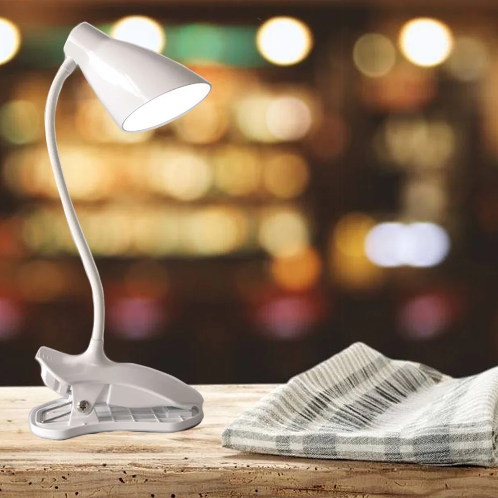 Clip On Night Eye Protection USB Charging 3 Levels Brightness Reading Bedroom Desk Adjustable Arm Book Light Led | Лампы и освещение