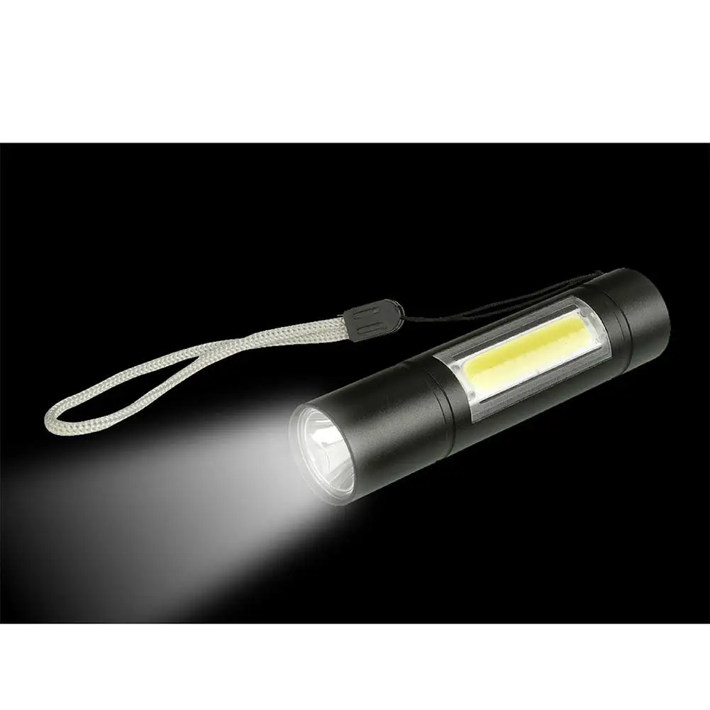 Светодиодный фонарик Pocketman XPE+ COB светодиодный фонарик 14500 с аккумулятором, мощный светодиодный фонарик для кемпинга