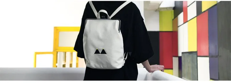 YIZISTORE свежая вышивка холст рюкзаки с металлической рамкой застежка для девочек-подростков(FUN KIK