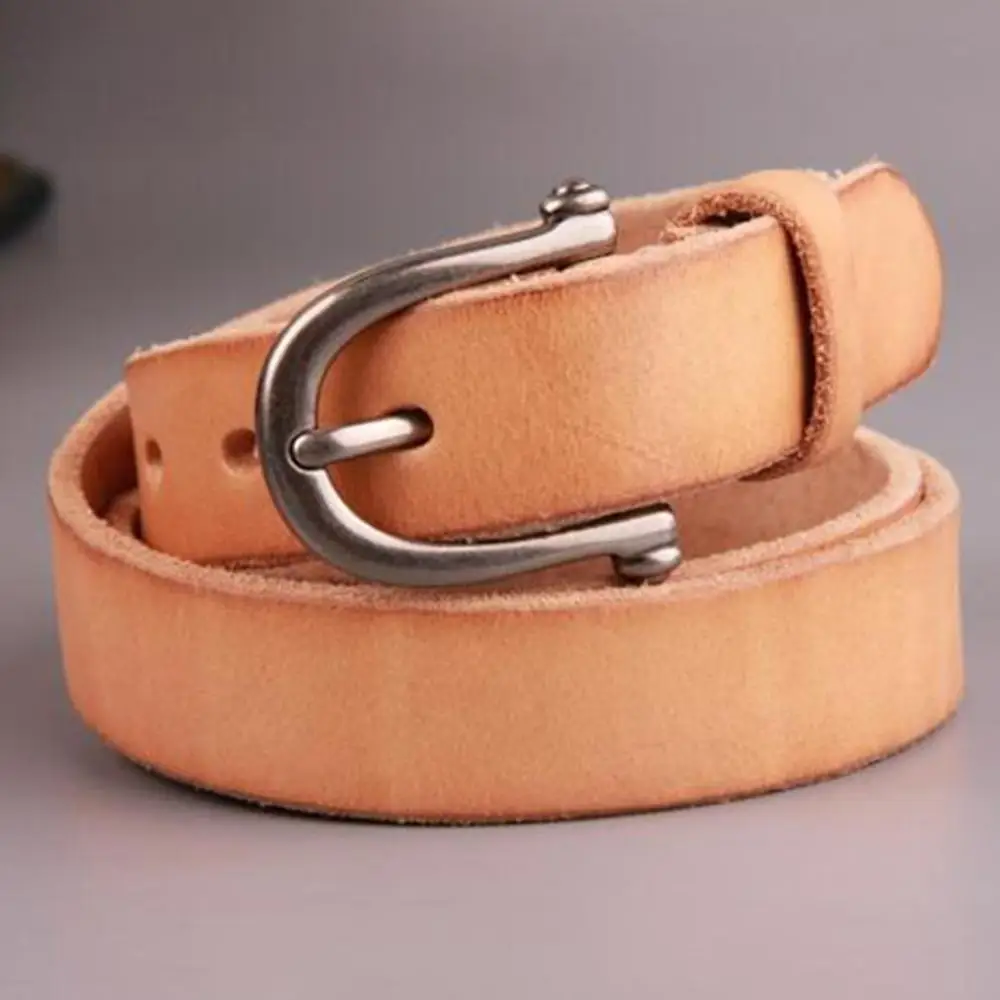 FAJARINA Retro Pure Cowskin Leather Belt Ladies Fashion Red Brown Clasp Buckles Cowhide Belts for Women Ornament 28mm N17FJ463