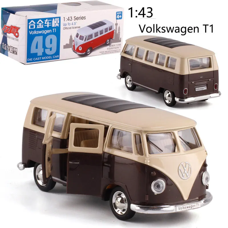 Caipo 1:38 Тяговый автомобиль Volkswagen bus T1 литой металлический из сплава для коллекции