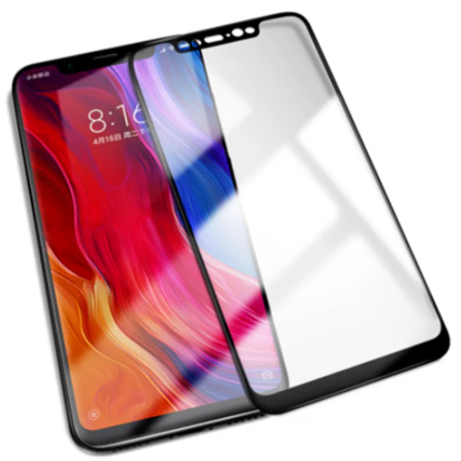 Защита экрана для xiaomi 8 lite стекло с полным покрытием Защитная пленка A2 Mi 5 A1 Note3