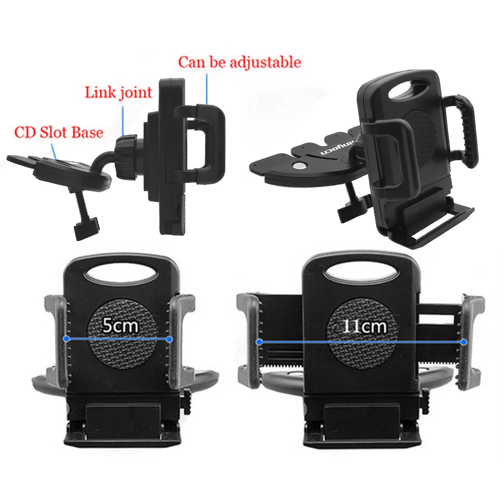Universal Car CD Slot Phone Mount Holder Stand Cradle for Mobile Phone Cell Phone For iphone6s 7 For LG G5 For samsung Galaxy S7