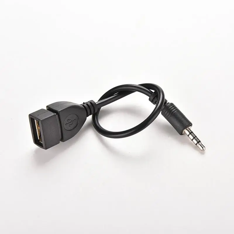 1 шт. автомобильный адаптер переходник с разъемом AUX 3 5 мм на USB 2 0|audio plug jack|jack to usbaux