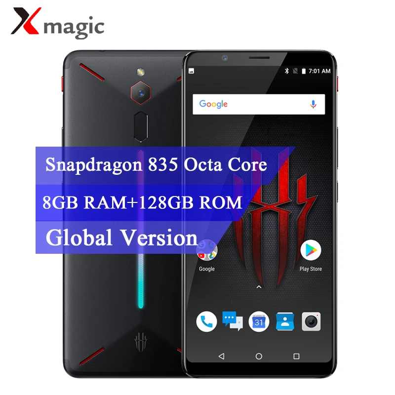 Глобальная версия ZTE Nubia Red Magic Devil игровой телефон 6 дюймов Snapdragon 835 8 Гб ОЗУ 128 ПЗУ