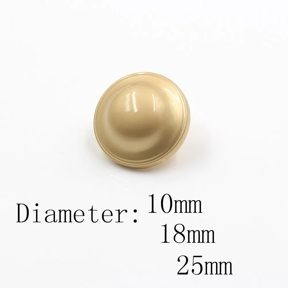 Золотые гладкие металлические пуговицы Шакина шляпы для украшения одежды