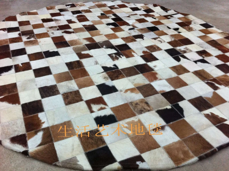 

2018 free express delivery 1 piece 100% natural cowhide leather outdoor carpet for decks