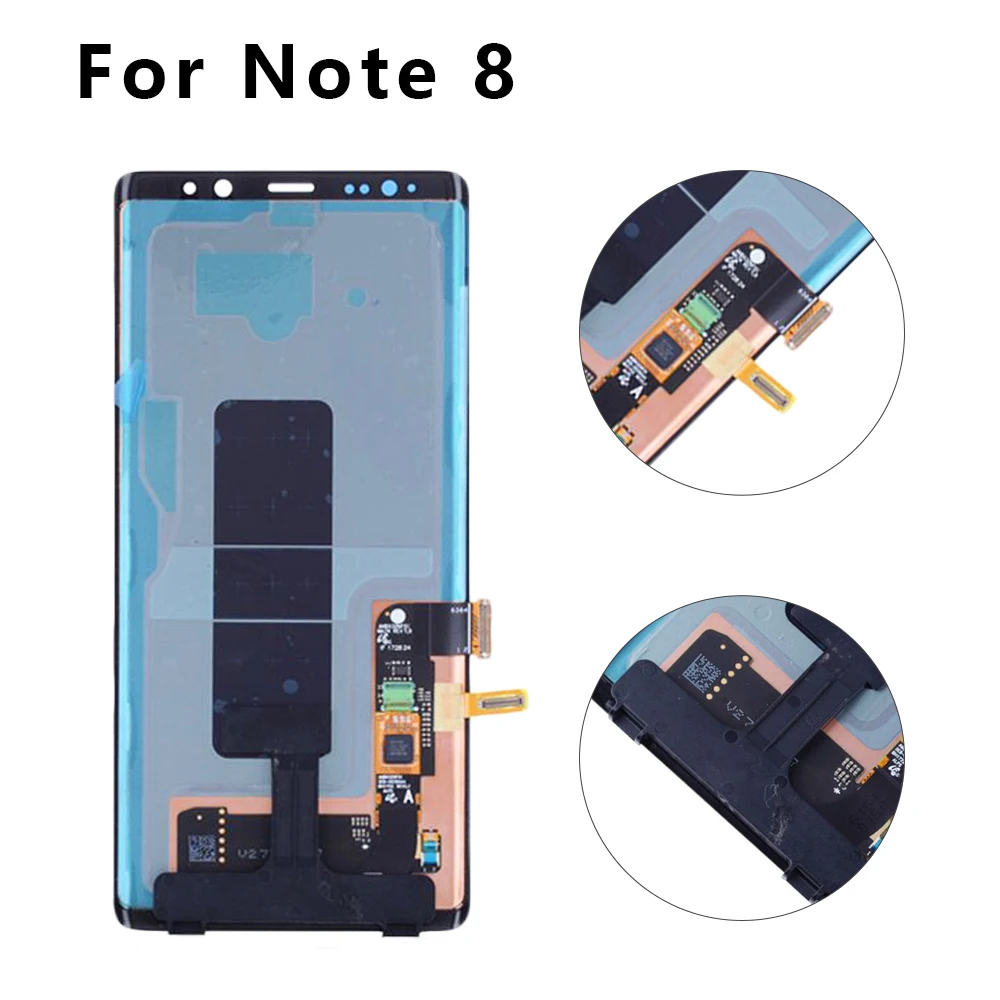 Super AMOLED 6 3 &quotдля SAMSUNG GALAXY Note 8 ЖК кодирующий преобразователь сенсорного экрана в