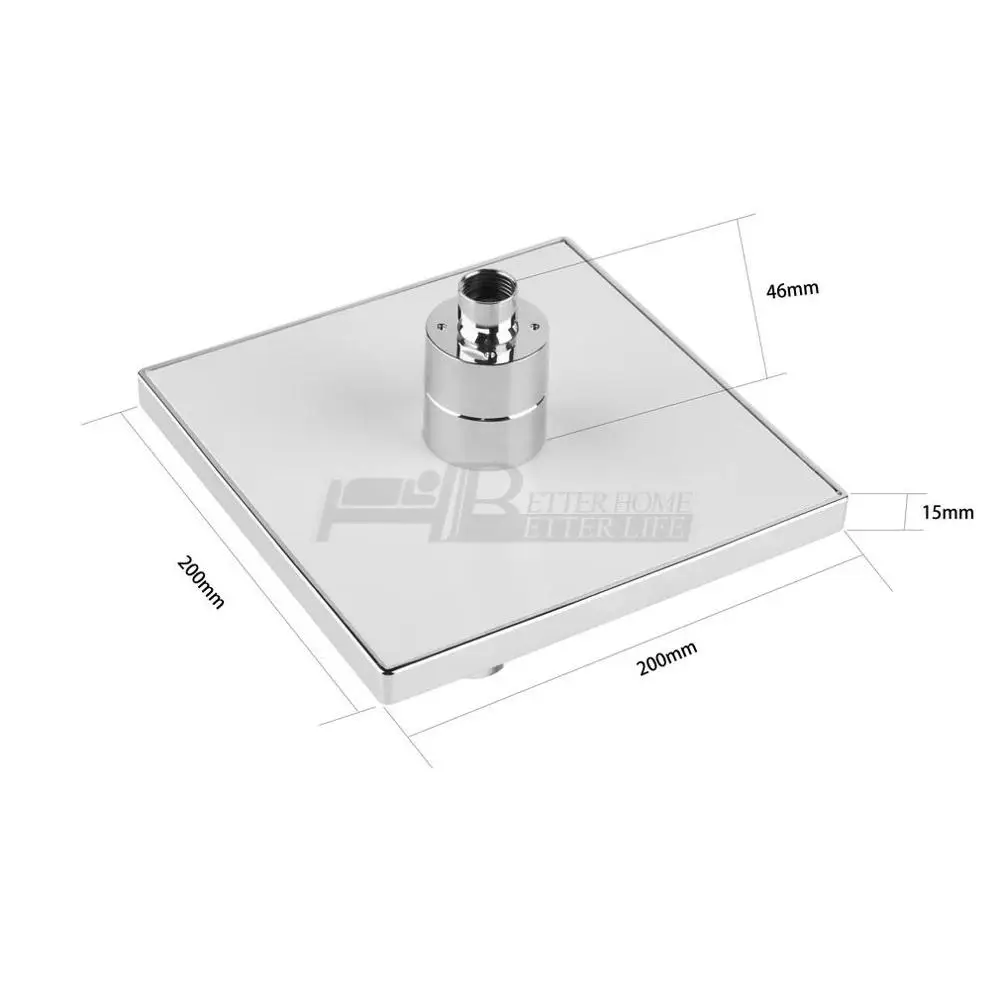 7 цветов меняющая дождь насадка для душа 8 &quotквадратный датчик температуры