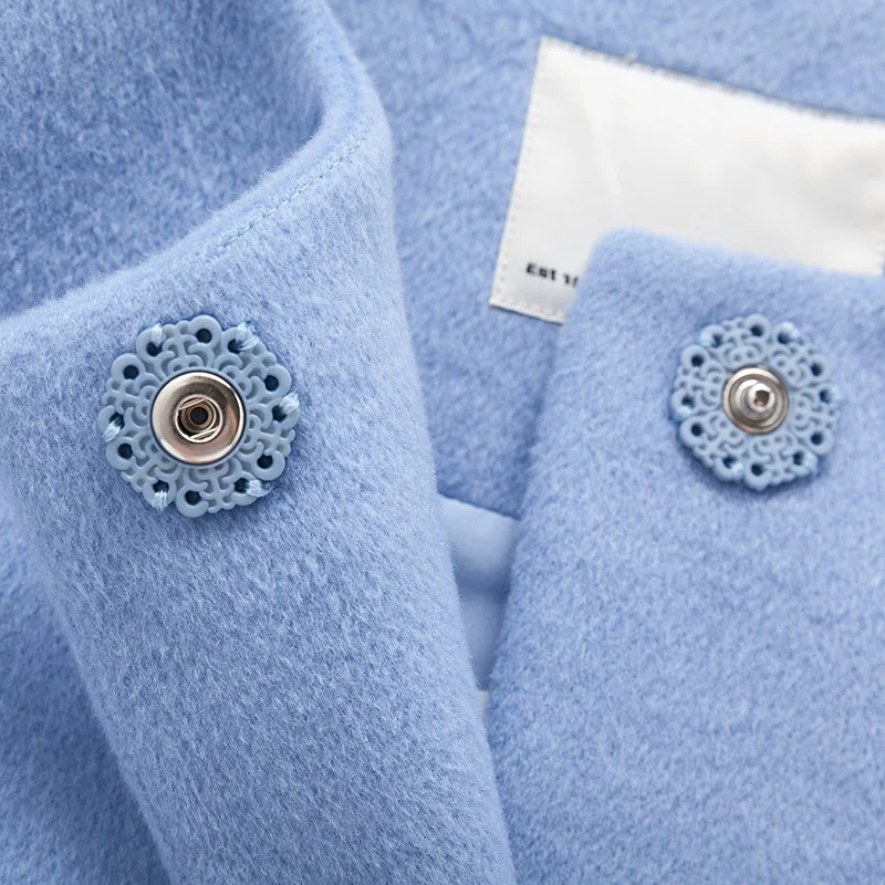 SEMIR Woman Woolen Coats Winter 2018 Causal Single Waisted Solid O-neck Collar Cool Female Long Jacket For Women | Женская одежда