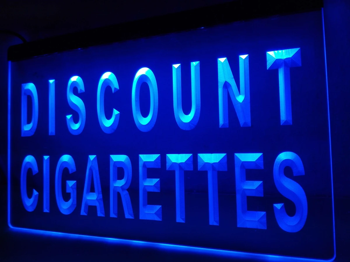 

LB877- Cigarettes Cigar Pipe Light Sign home decor crafts