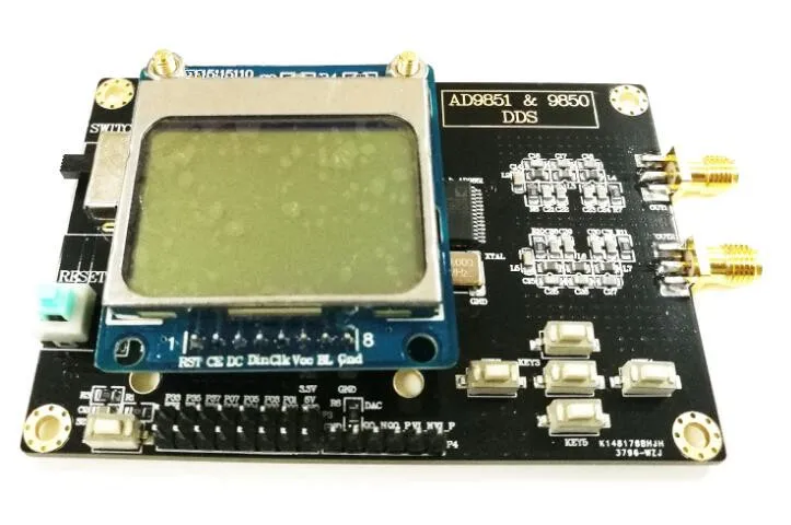Модуль DDS AD9851 генератор сигналов отправка программы совместимой с 9850 дисплеем